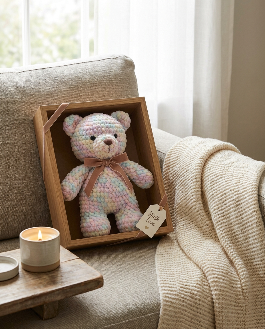 Weighted plush as a comforting gift