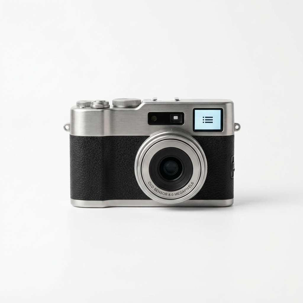 CCD retro digital camera product photo