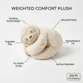 Weighted Comfort Plush feature callouts and specs