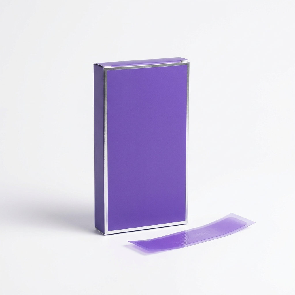 Purple V34 teeth whitening strips product photo