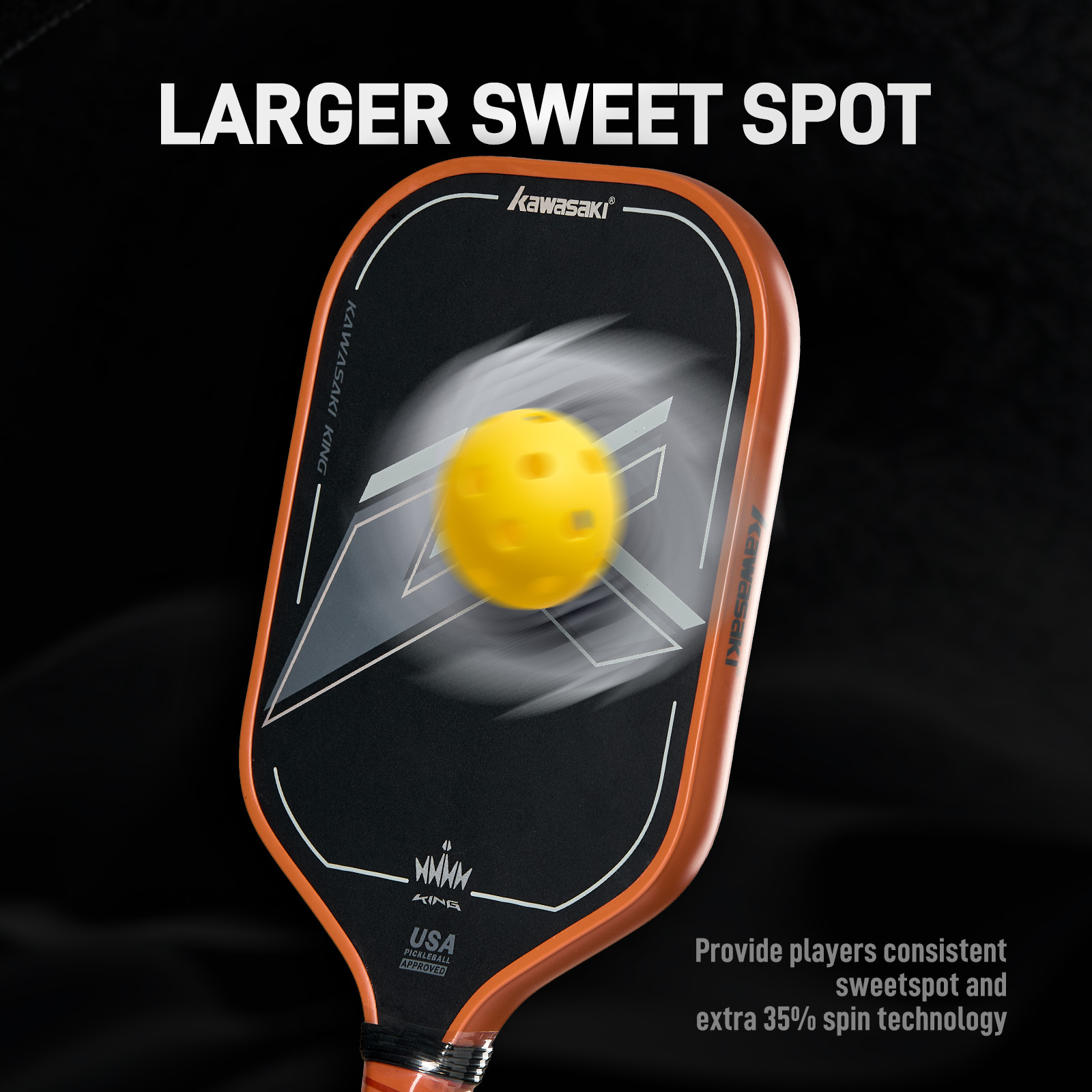Kawasaki KING Pro Carbon Fiber Pickleball Paddle