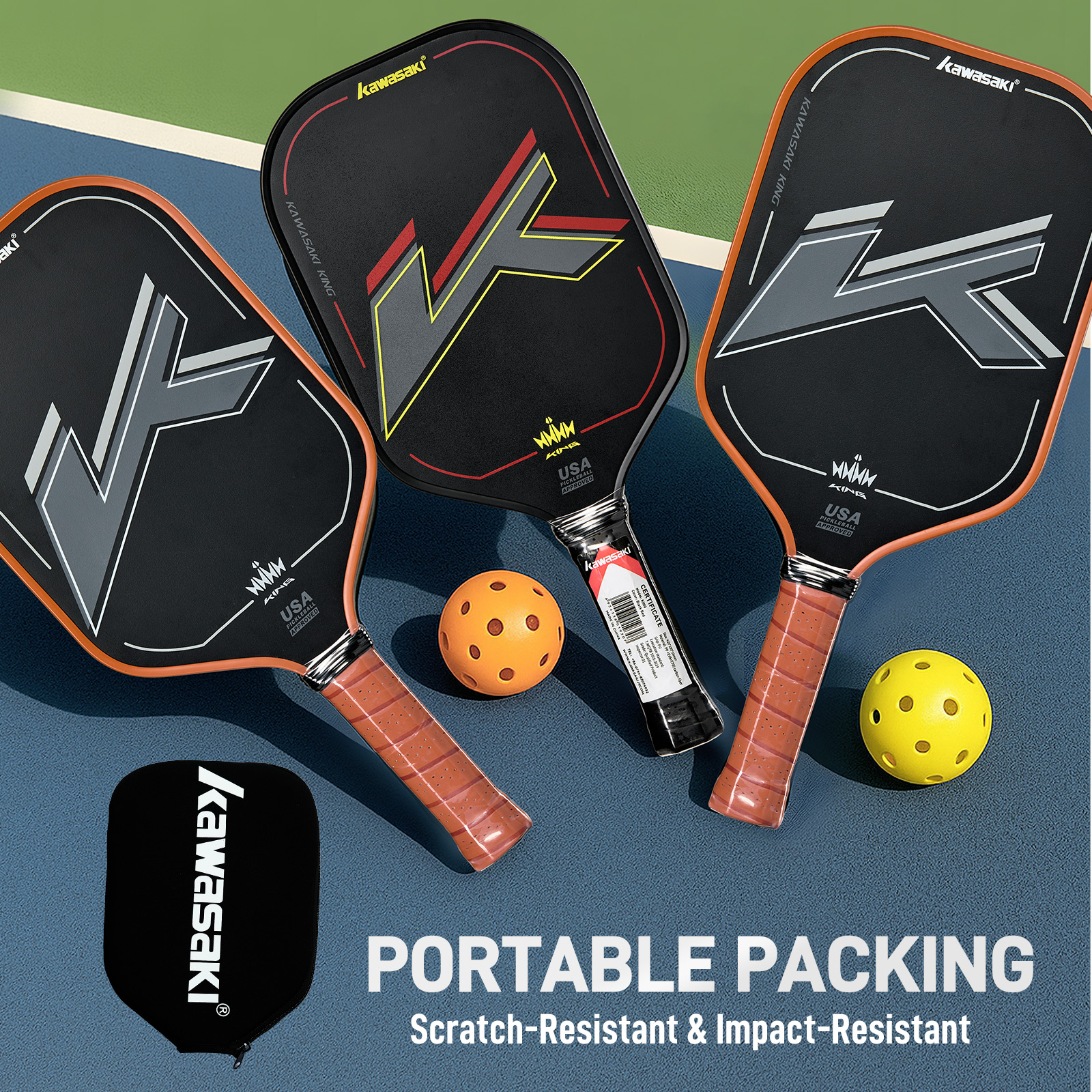 Kawasaki KING Pro Carbon Fiber Pickleball Paddle